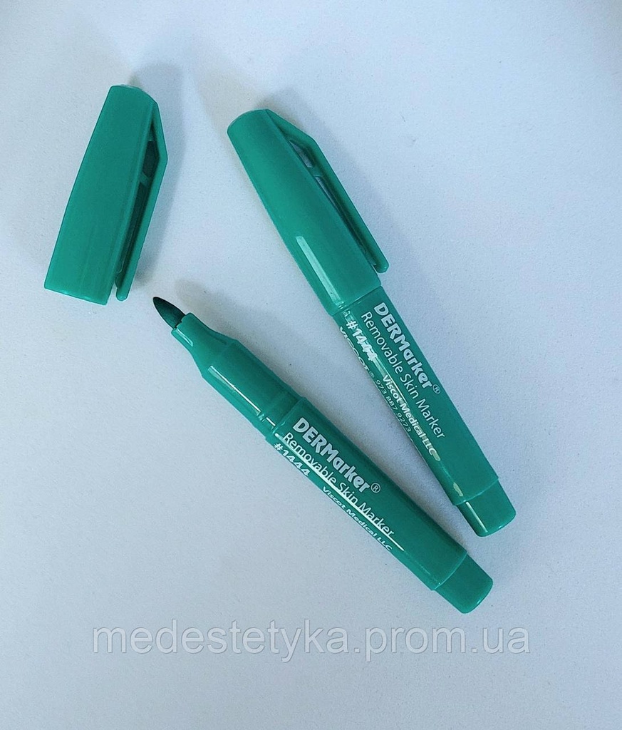 Легкозмивний маркер для шкіри Viscot, зелений