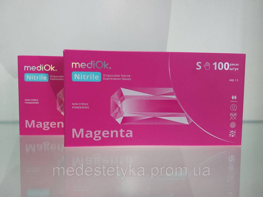 Рукавички mediOk. MAGENTA, колір яскраво рожевий, розмір S