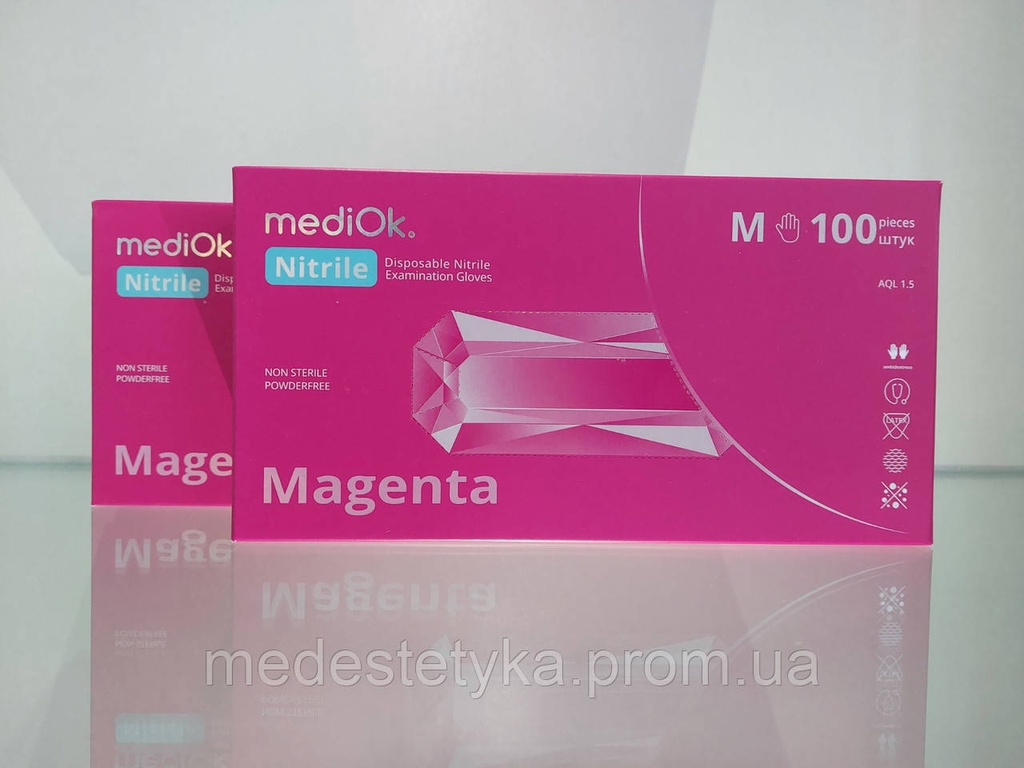 Рукавички mediOk. MAGENTA, колір яскраво рожевий, розмір М