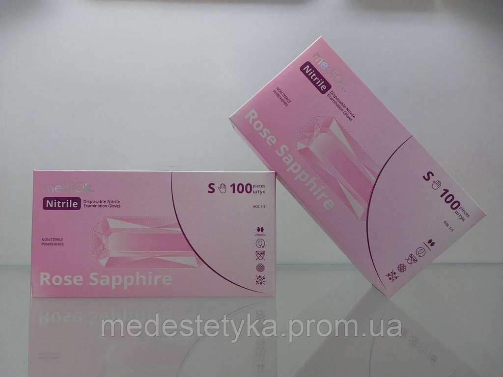 Рукавички mediOk. ROSE, колір світло-рожеві, розмір S