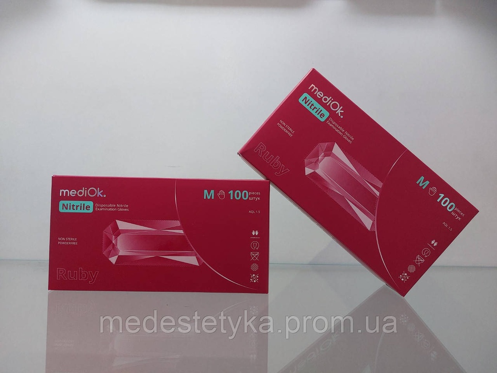 Рукавички mediOk. RUBY, колір бордовий, розмір M
