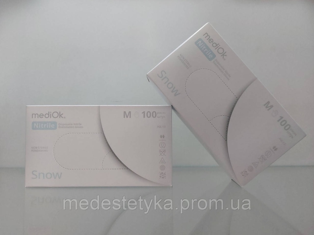 Рукавички mediOk. SNOW,  колір білий, розмір М