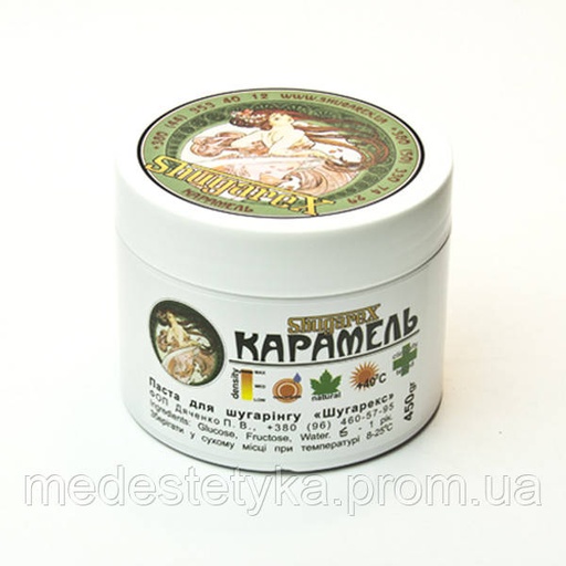 [Sh01450] Паста Shugarex-Карамель (щільна, в’язка, дуже пластична) 450 г