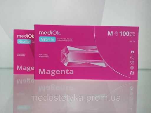 [Ruk13] Рукавички mediOk. MAGENTA, колір яскраво рожевий, розмір М