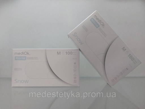 [Ruk19] Рукавички mediOk. SNOW,  колір білий, розмір М
